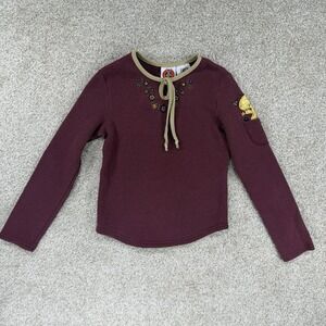 VTG Looney Tunes Tweety Girls Shirt 7/8 Kids Y2K Pocket Embroidered Flowers